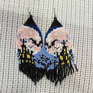 New Halloween Seed Bead Earrings Handmade